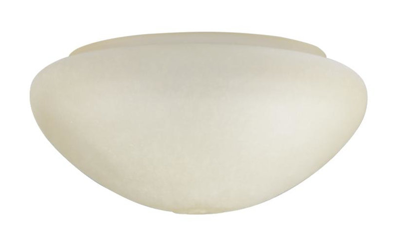 11.51 cm H Round Glass Ceiling Fan Bowl Shade ( Screw On ) in Cream