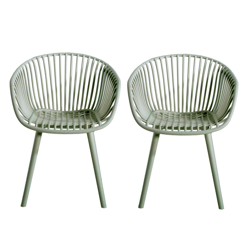 Ensemble de 2 chaises parfaites pour les repas en plein air avec élégance, durabilité, confort et résistance aux intempéries