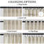 Rideaux à passants en lin, rideau filtrant la lumière, rideaux semi-transparents texturés en lin épais (ensemble de 2, avec crochets)-2063927505-2059498417