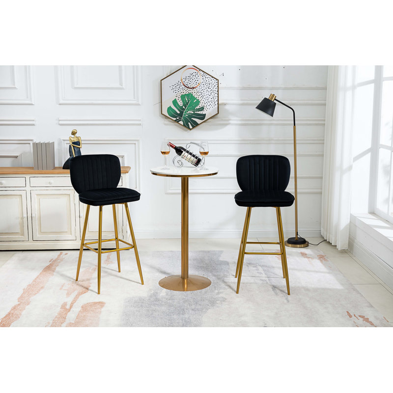 Tabouret 29,92 po Kiari, Noir