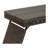 Portable Folding Wicker Table, Brown