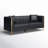 Dreiling 77.6" Faux Leather Tuxedo Arm Sofa-1026256339
