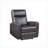 Recliners | Walnut Brown Top Grain Leather Match Power Motion Recliner | Sloped Arms