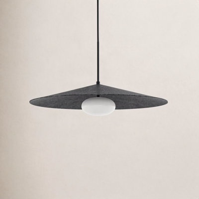 Cruz Single Light Glass Dimmable Pendant