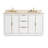 Salise 61'' Double Bathroom Vanity with Marble Top-240014887-240014882