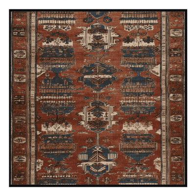 Machine Washable Turkish Black Area Rug