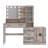 Makeup Vanity with Lights, USB & Power Outlet and Drawer Cabinet-1690479173