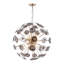 Lustre en verre Tinslee - sphère boule de neige fumée sphère disco 28 pouces