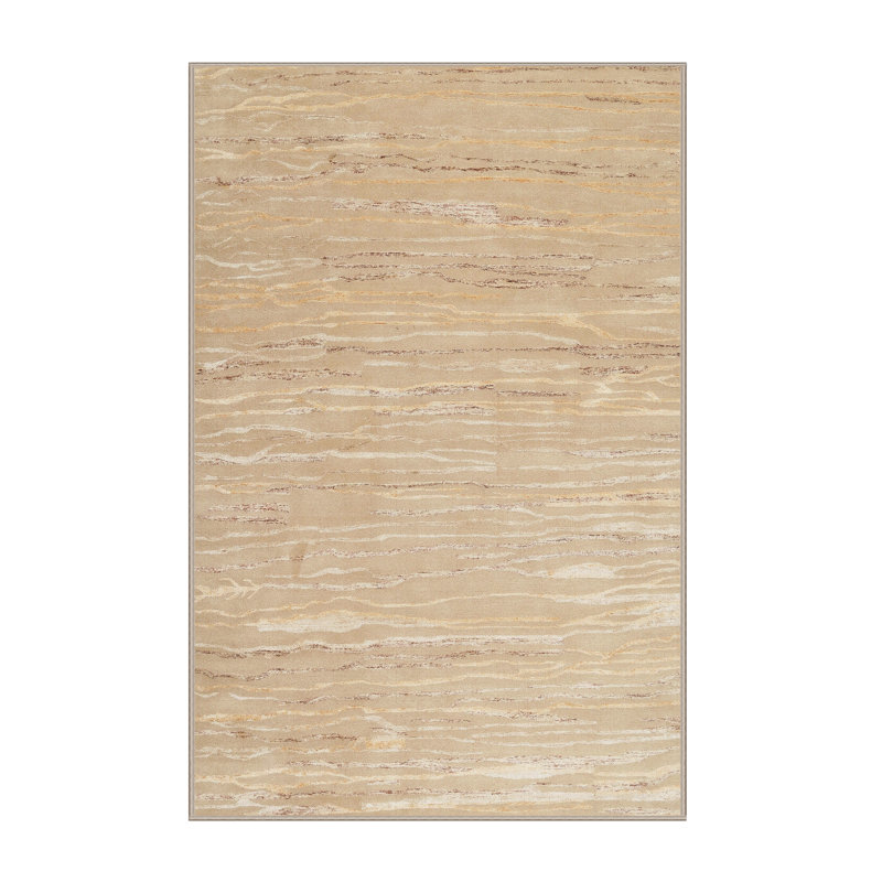 Wool Abstract Indoor Rug, Rectangle 7' x 9'
