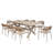 8 Person Stacking Patio Dining Armchair With Extendable Table Set-913029650