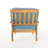 Club Chair - Wood Backyard Chair, Comfortable Thick Seat Cushions, Water- Covering, 27.9"W X 32.50"D 32.11"H Deck Comfort Cushions For Outdoor Use, Fabric,