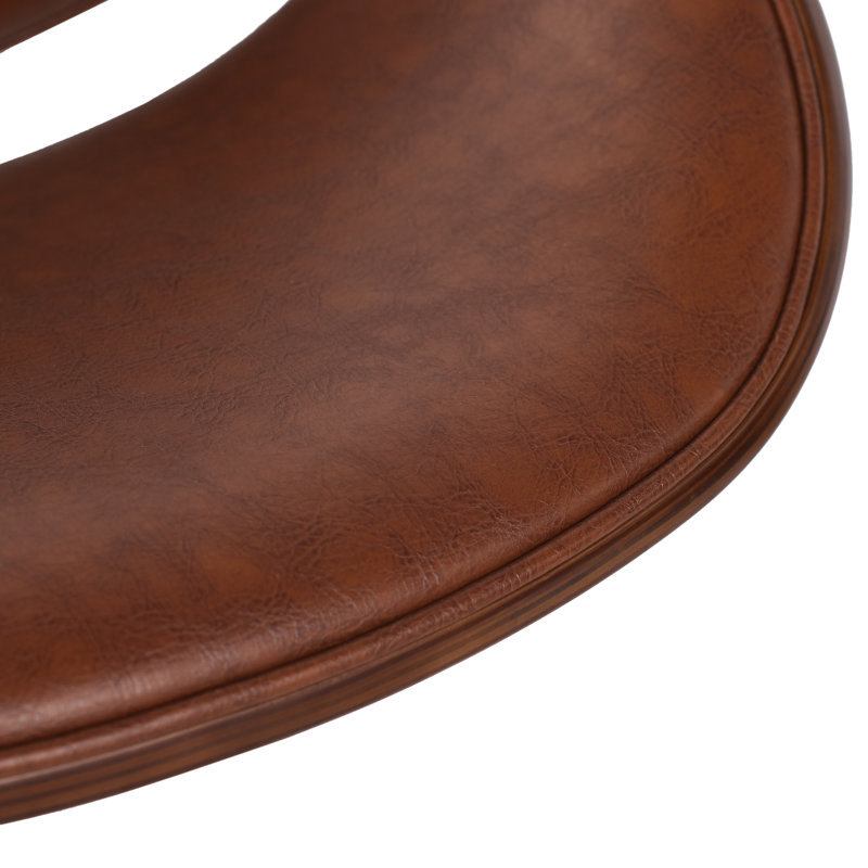 Chaise de travail Weekapaug, Similicuir cognac