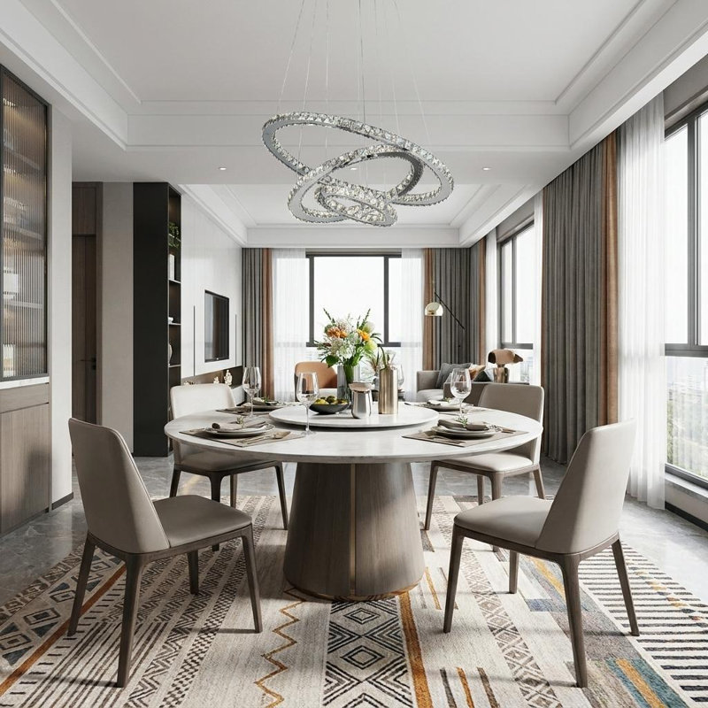 HomeRoots Dimmable LED Geometric Chandelier