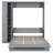 Murphy Bed Wall Bed With Shelves, Wardrobe And LED Lights-2010252600-2010252606