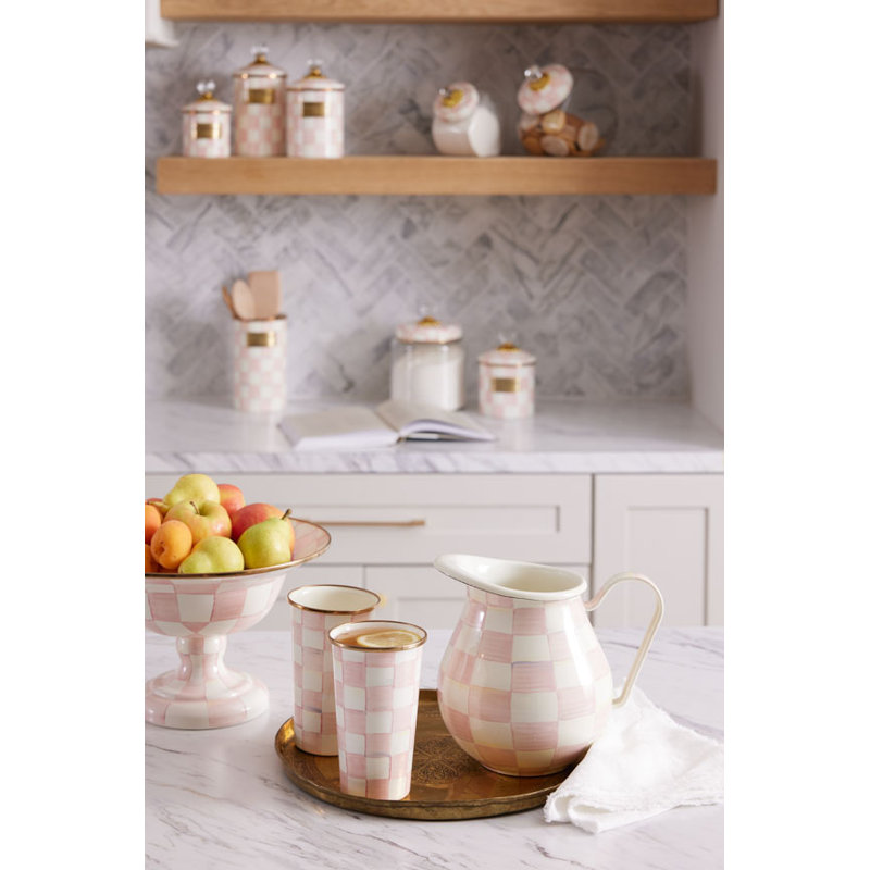 Rosy Check Large Compote, 12"
