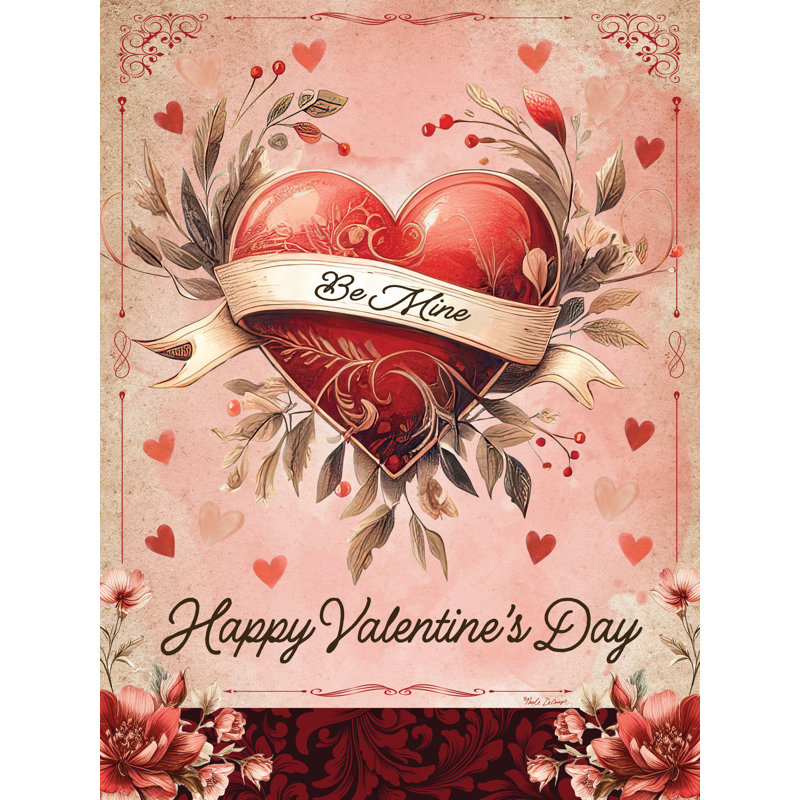 «Be Mine Valentine» par Nicole DeCamp, H 40 po x l 30 po