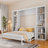 Queen Size Murphy Bed With Desk And Bookshelf (Bookshelf)