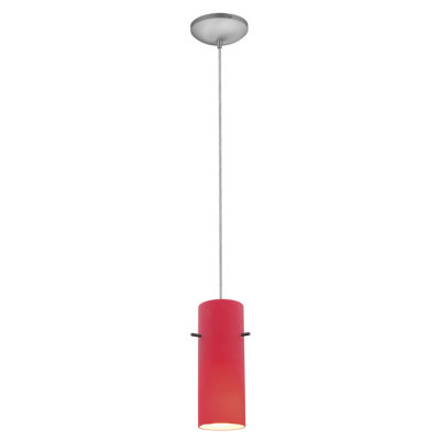 Luminaire suspendu cylindrique à 1 lumière Cavallo