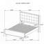 Lit plateforme très grand noyer foncé-996077923