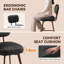 Swivel Upholstered Counter Stool with Metal Frame-153194068