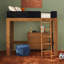 Lit mezzanine simple en bois massif Ambur-623609822