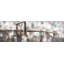 «Abstract Paint Spots Bridge», reproduction encadrée