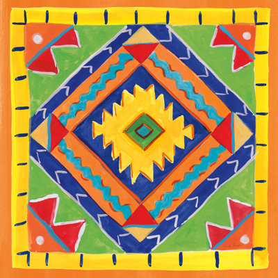 Mucho Caliente VII by Farida Zaman - Wrapped Canvas Print