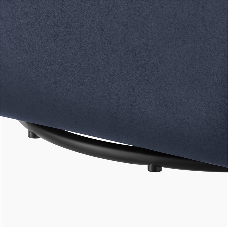 Fauteuil demi-tonneau pivotant Fern, Bleu