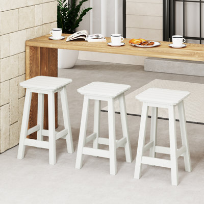 Tabouret de comptoir carré 24 po Vinnie (ensemble de 3)