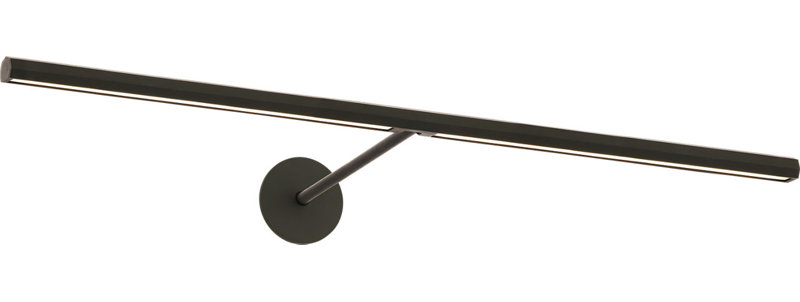 Plural Faceted Picture Light, 0.7" H x 24" W x 8.9" D, Bronze, 17.4