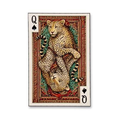 Tapis tissé crème à imprimé tigre Mosso