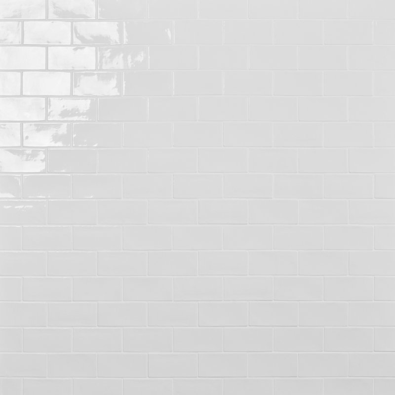 Lancaster 3x6 Polished Ceramic Subway Tile, White