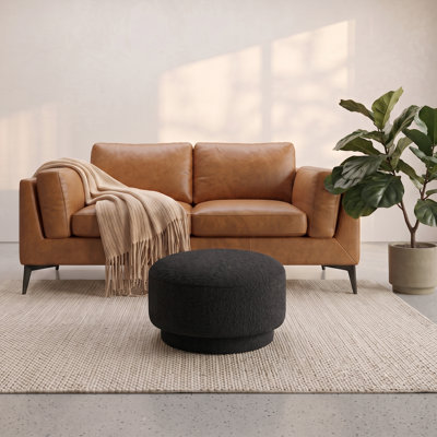 Round Upholstered Ottoman