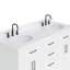 Meuble-lavabo double en bois massif Thornaby avec plateau en quartz Carrara de 1,5 po-938146492-896136623