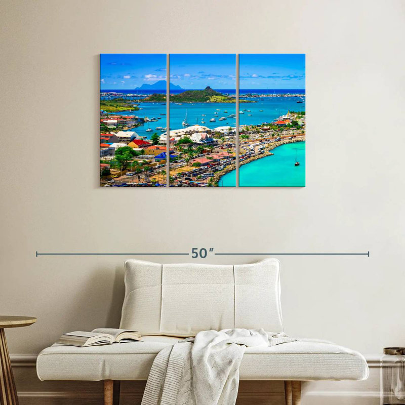 Panorama Marigot, H 24 po x l 38 po