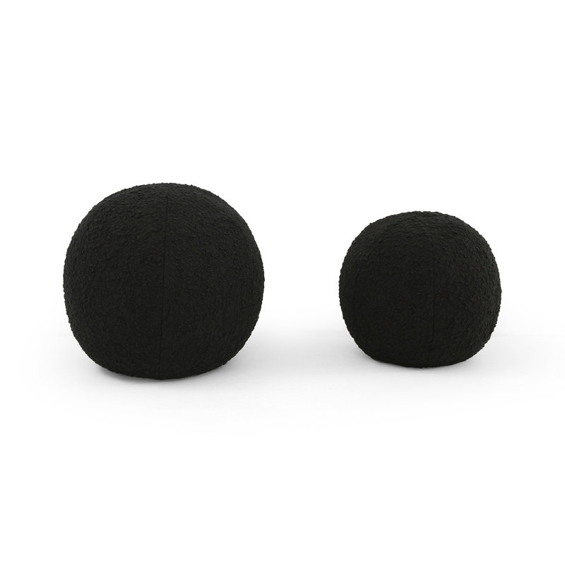 Balle Circular Pillow Cover & Insert, Knoll Onyx