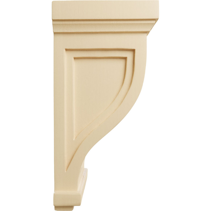 Corbeau traditionnel encastré Mission, Érable, H 10 po x l 4,75 po x P 5 po