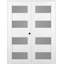 Porte double standard en bois manufacturé et en verre Della-71006209-71006207-71006211