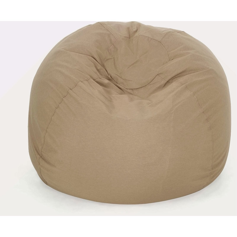 5-Foot Comfortable High-Density Shredded Foam Bean Bag Chair For Kids And Adults, With Removable Microsuede Cover, Ideal Reading And Bedroom Floor Lounge