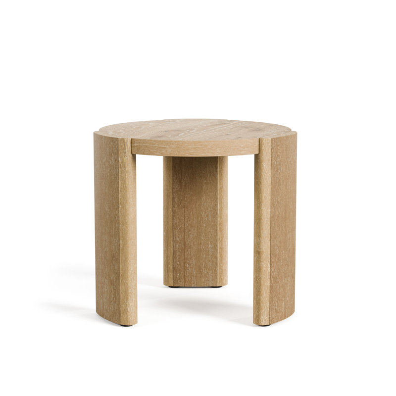 Blitar End Table, Oak Wood