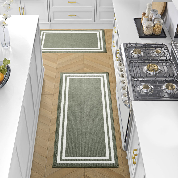 Laura Ashley Debbie Double Border Two-Tone All Loop Tufted Rugs
