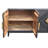 Jarae 55 Inch Sideboard Buffet Console with 2 Door Cabinet, Brass Coated Diamond Cut Handles
