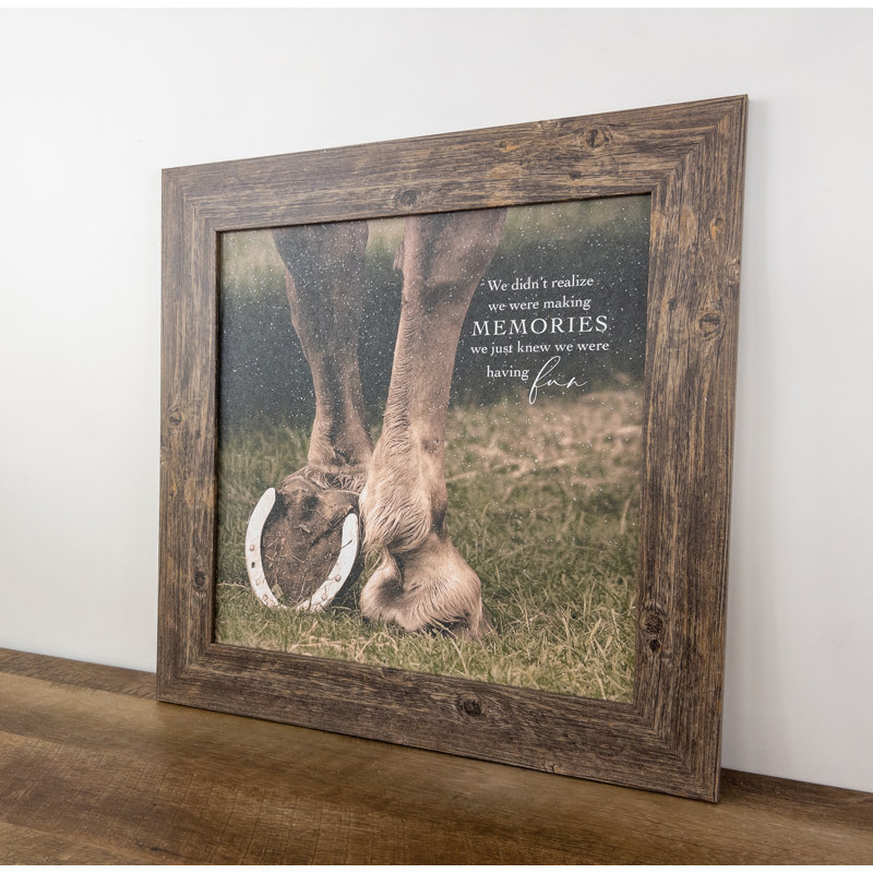 Cheval, nous n'avons pas réalisé - impression sur cadre photo