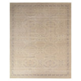 Distressed Homage Hand Knotted Wool Area Rug in Beige, Brown, Ivory, Black
