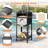 12" Outdoor Pizza Oven with Ash Tray & Wood Storage Pizza Stone Pizza Peel