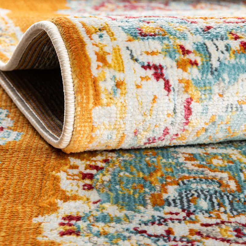 Haefner Floral Indoor Rug, Rectangle 5'5" x 8'