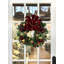 Festive Red and Gold Holiday Wreath with Berries, Ornaments and Pinecones-106924730