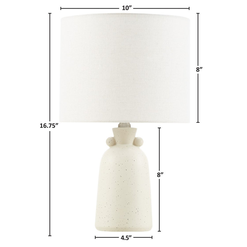 Lampe de table en céramique 16 po Gracie Mills Mykonos