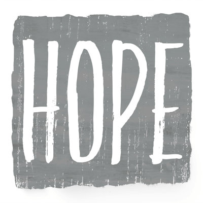 Hope Grey - Wrapped Canvas Print