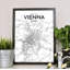 Vienna City Map - No Frame Print-1834677491